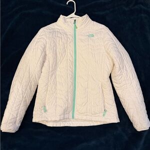The North Face Cream Quilted Jacket